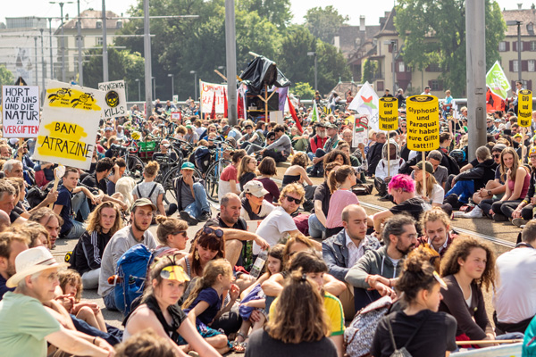 Basel, Switzerland March against Monsanto and Syngenta