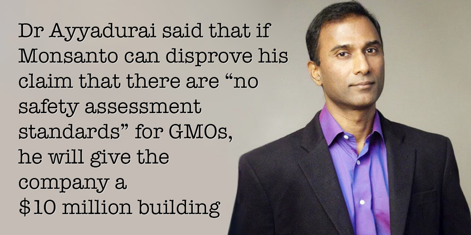 Dr Shiva Ayyadurai challenges Monsanto over GMO safety standards