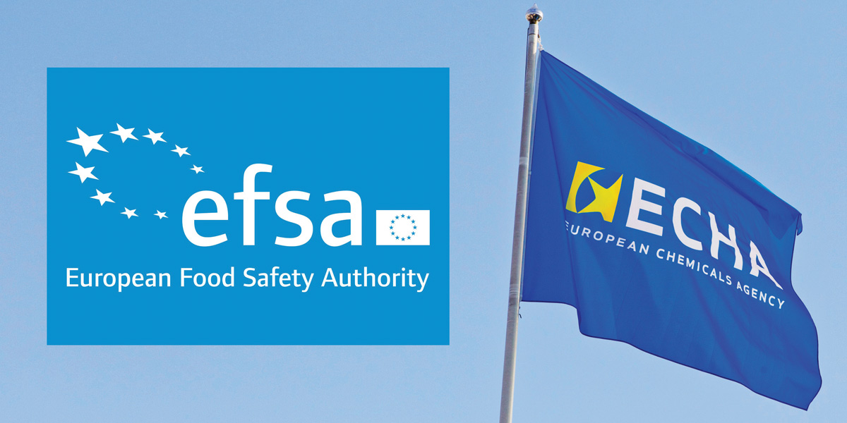 ECHA logo EFSA flag