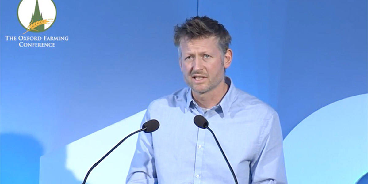 Mark Lynas speaking at the Oxford Farming Conference