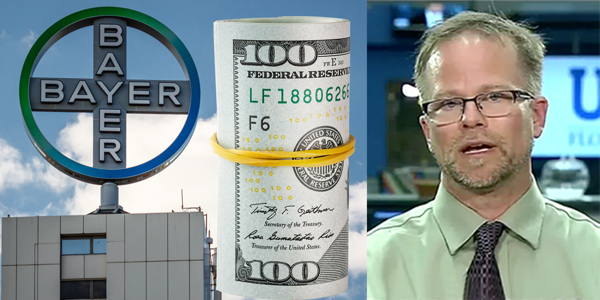 Bayer building, Dollars, Kevin Folta