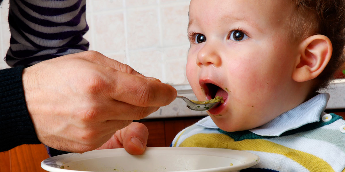 Child being fed