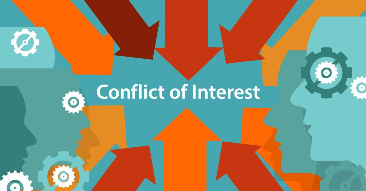 Conflict of interest sign