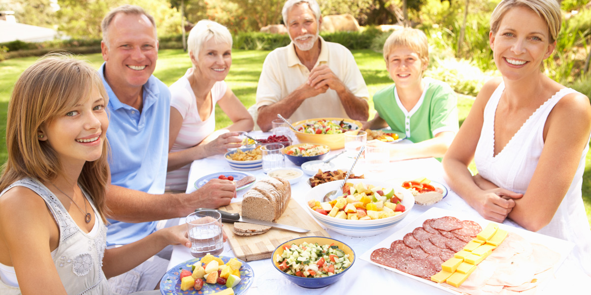 Family Enjoying Meal