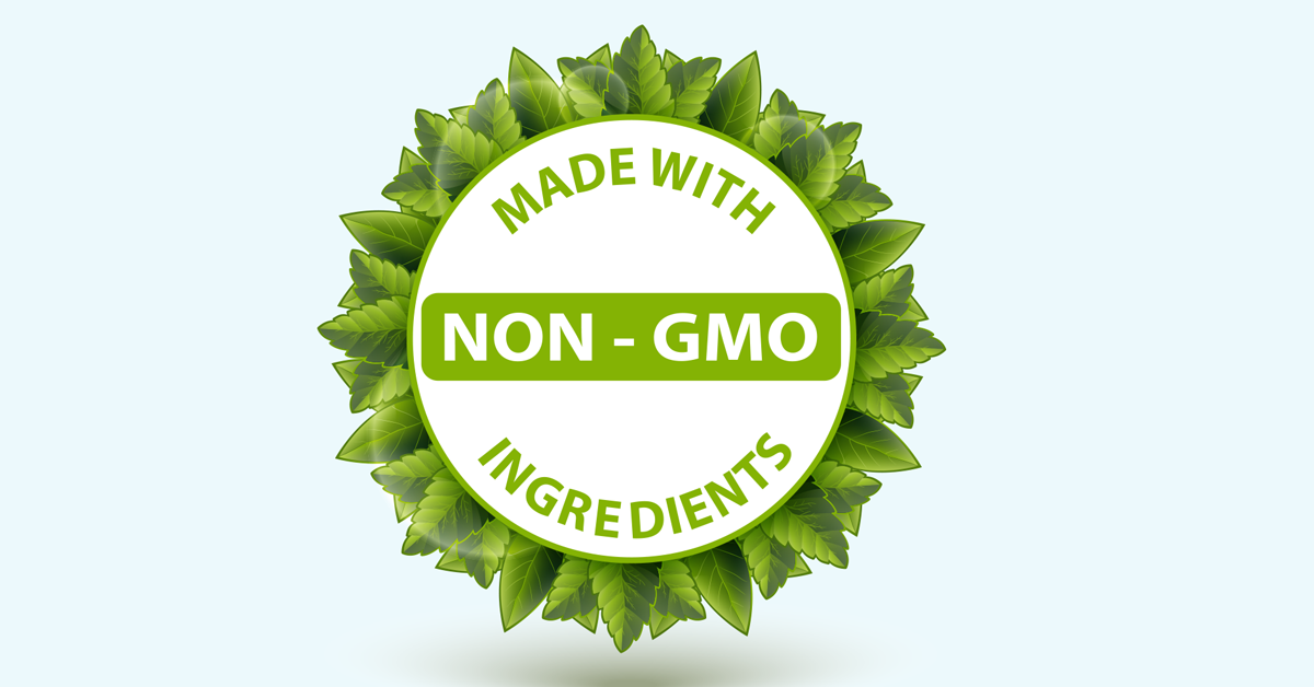 Made with non-GMO ingredients sticker
