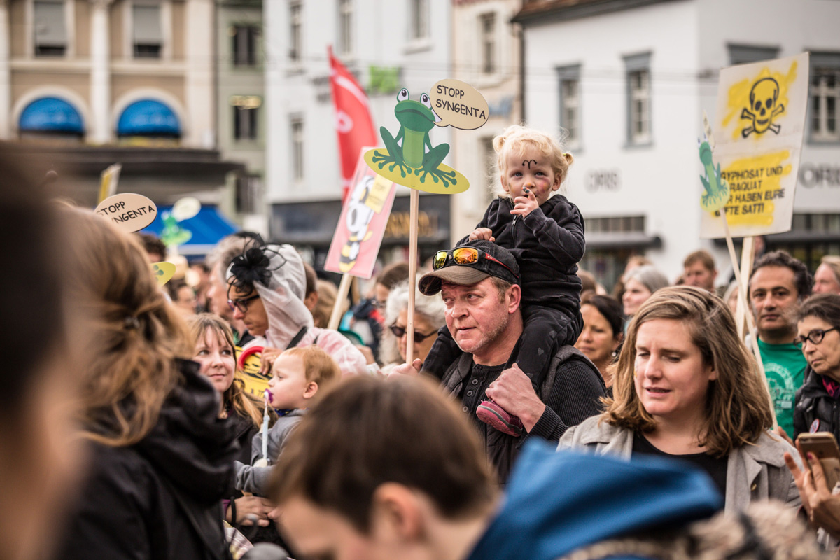 March against Monsanto and Syngenta Basel