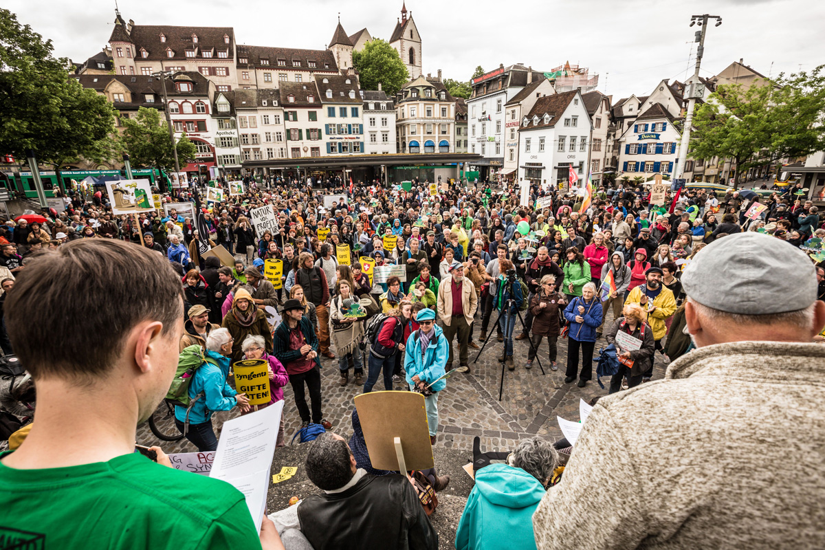 March against Monsanto and Syngenta Basel