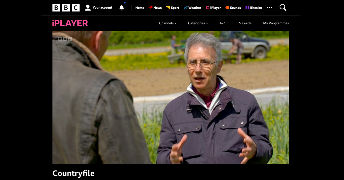 Michael Antoniou interviewed by Tom Heap on BBC Countryfile