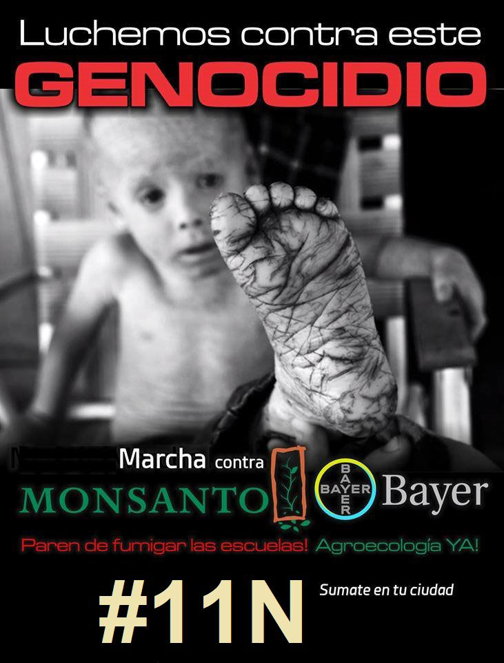 Monsanto Genocide March poster