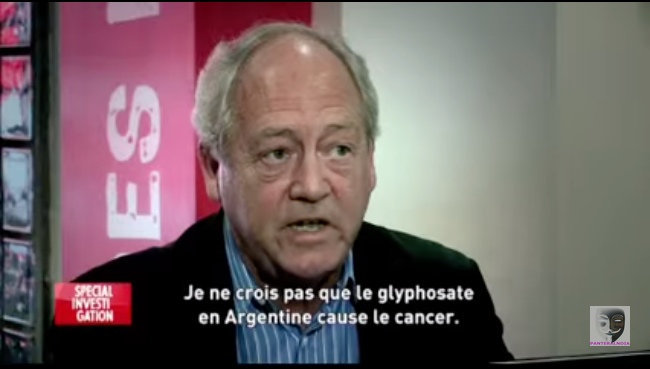 Patrick Moore and the glass of roundup