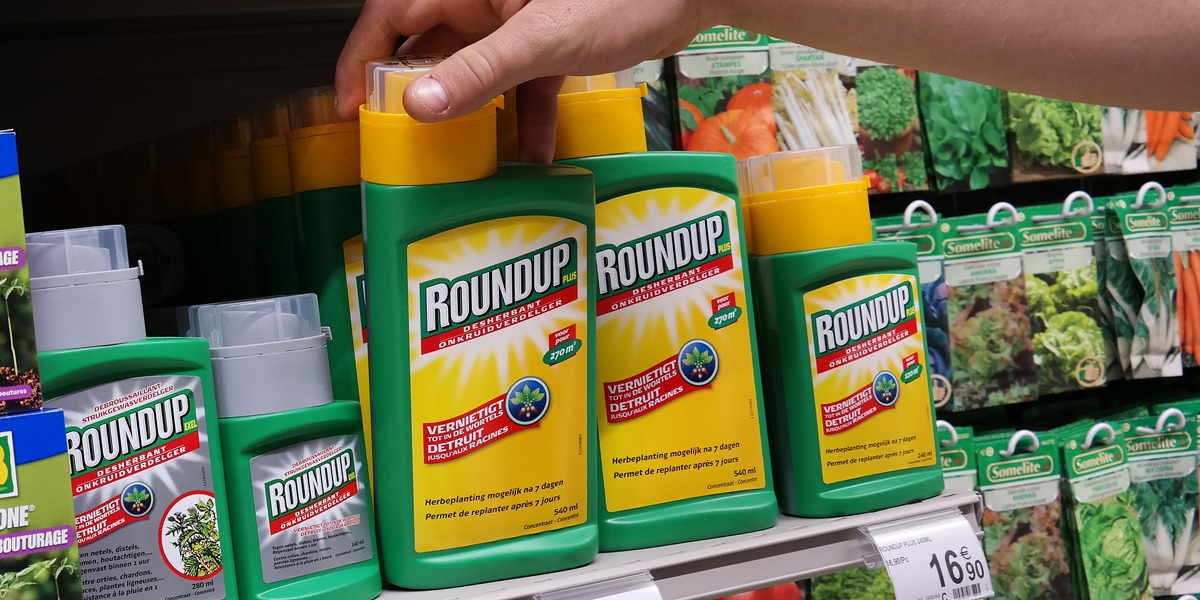 Roundup Pesticide on Shelf
