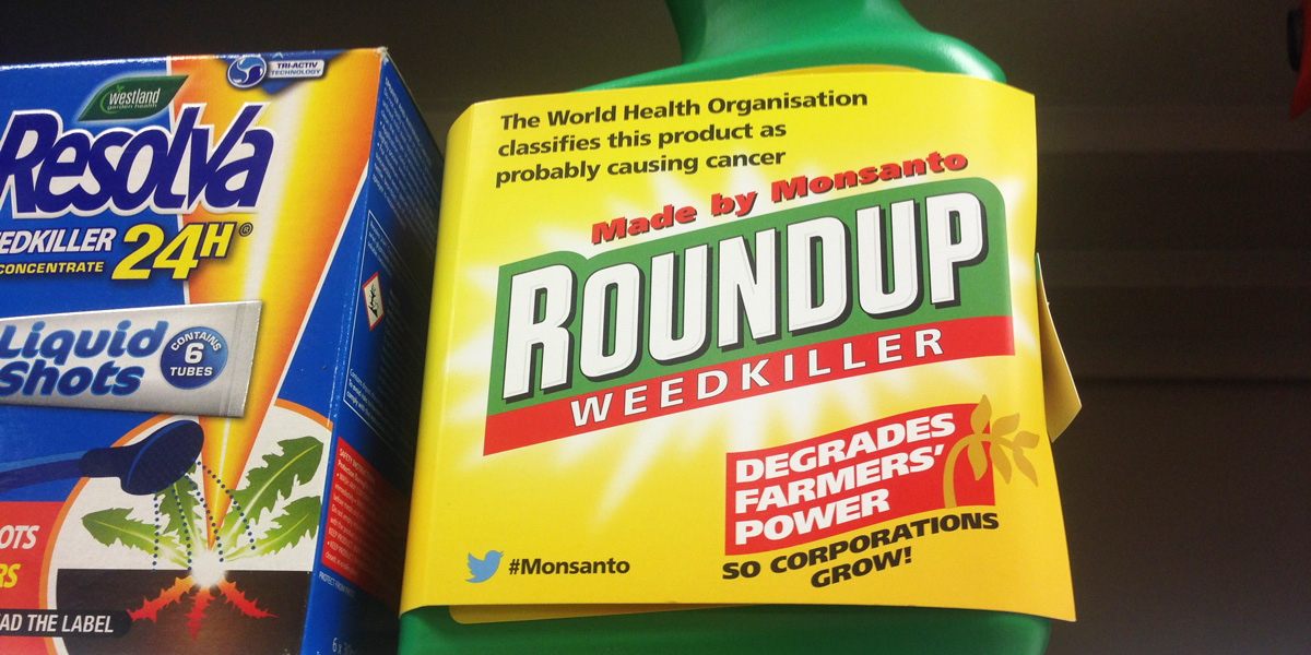 Glyphosate Roundup Re-labeled