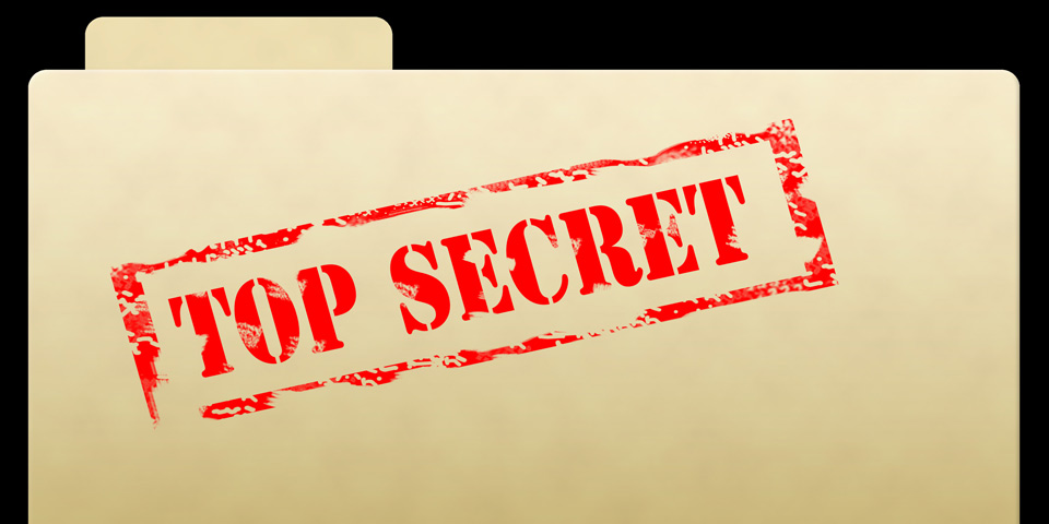 Top Secret Document Folder