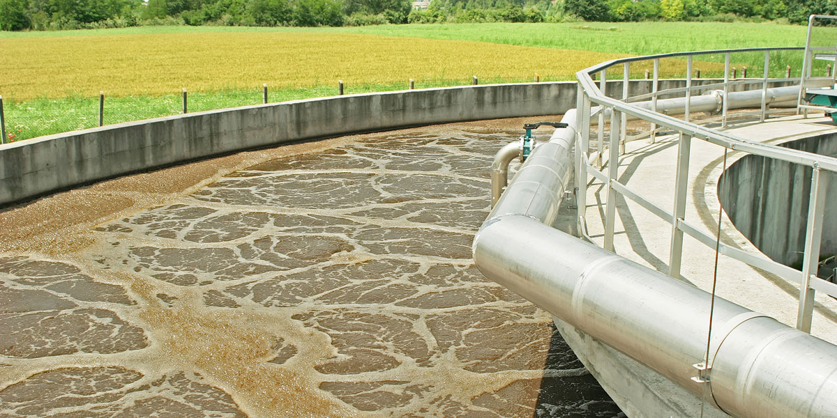 toxic sludge treatment plant